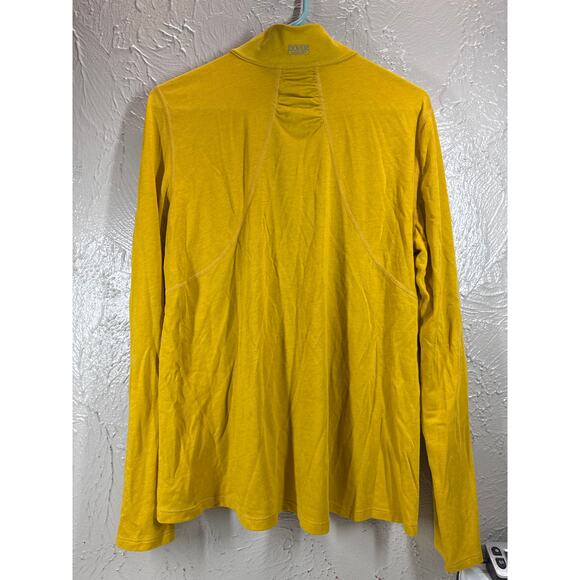 Dover Saddlery Womens 1/4 Zip Pullover Long Sleeve‎ Yellow Short Top Size XL - Picture 2 of 4